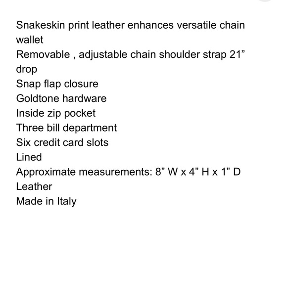 Versace Collection Crossbody with Chain - Picture 11 of 11